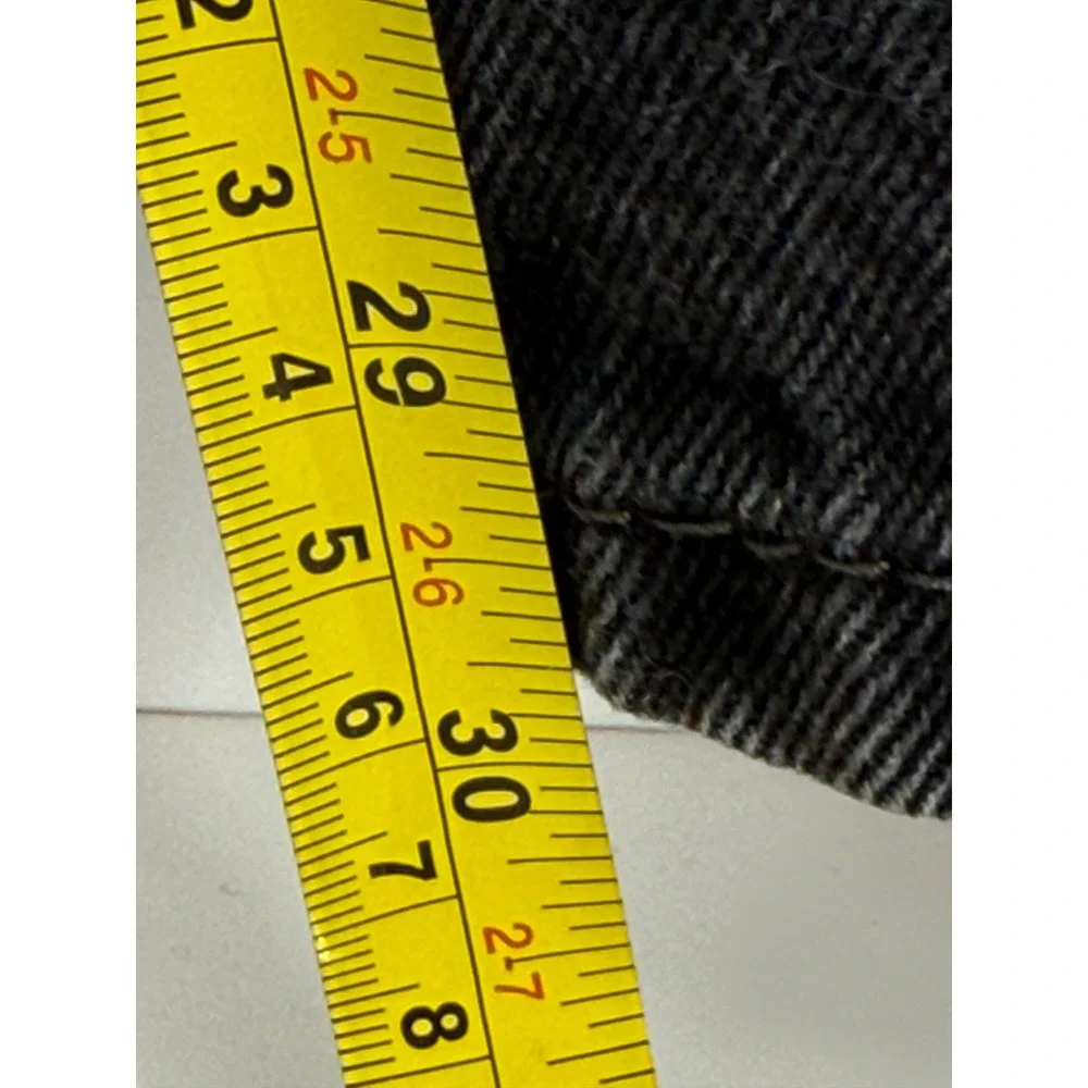 Levis 505 Regular Fit Mens Black Straight Leg Denim Jeans Sz 34x32